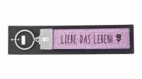 Glücksfilz Schlüsselband Liebe das Leben
