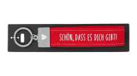 Glücksfilz Schlüsselband Schön, dass es dich gibt!