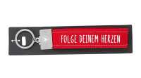 Glücksfilz Schlüsselband Folge deinem Herzen