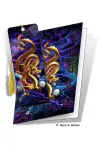 3D Grußkarte Goldener Drache
