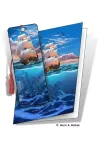 3D Grußkarte Segelschiff