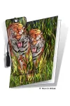 3D Grußkarte Tiger