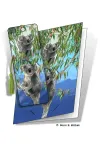 3D Grußkarte Koalas