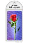 3D Magnet Rote Rose