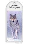 3D Magnet Schneewolf