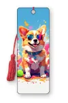 3D Lesezeichen Corgy Sunglasses